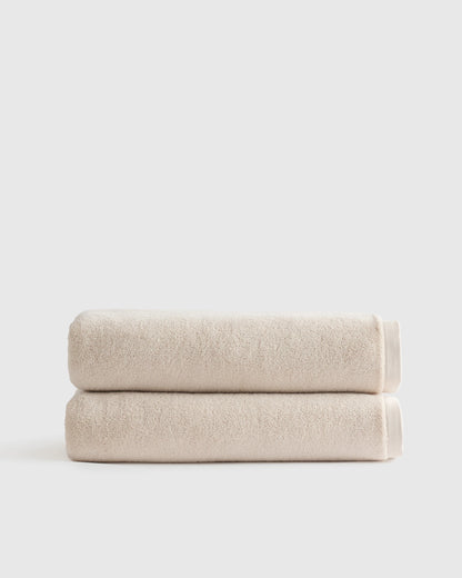 Plush Organic Turkish Cotton Bath Sheet (Set of 2) - One Size / White