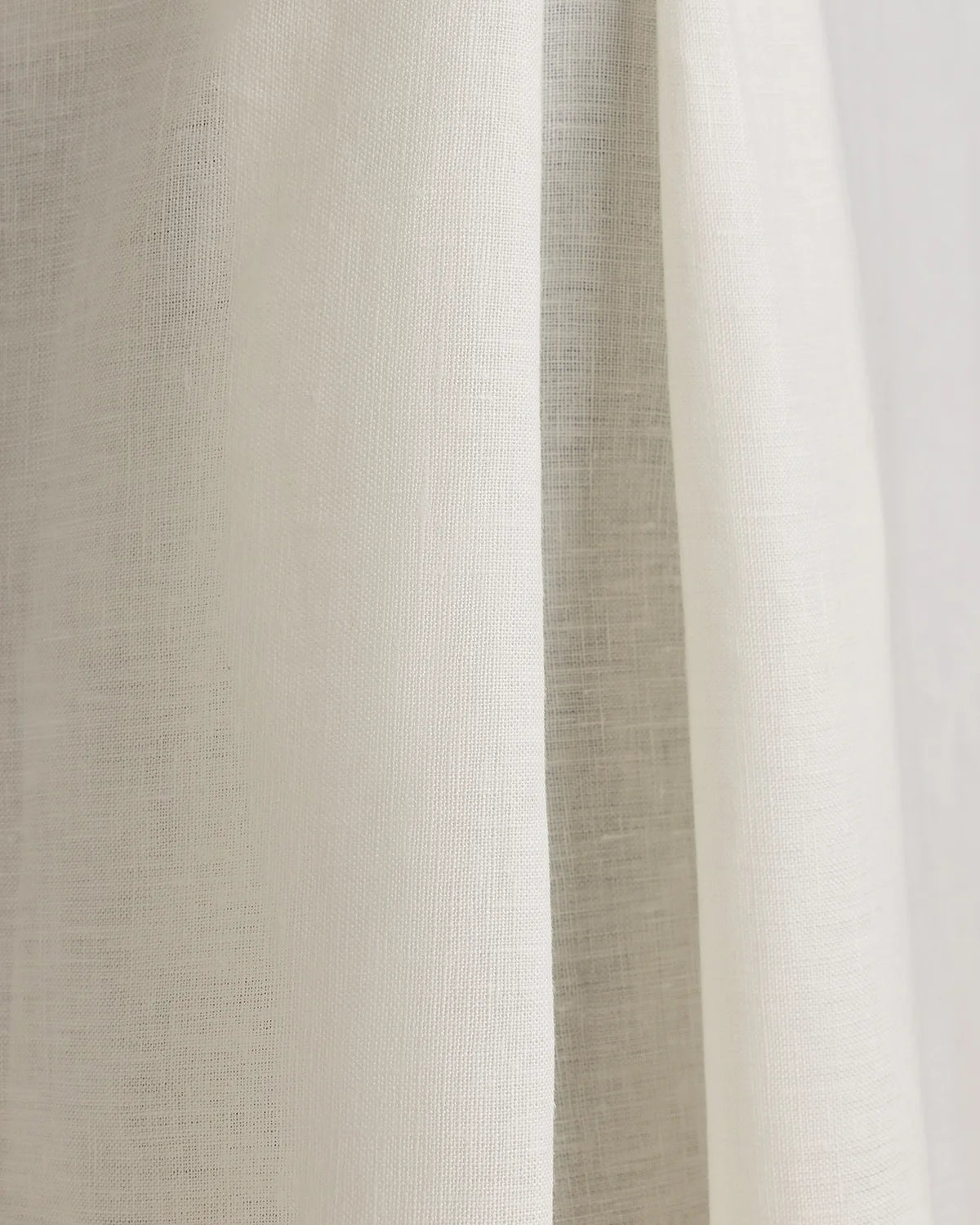 European Linen Bed Skirt - Twin / White