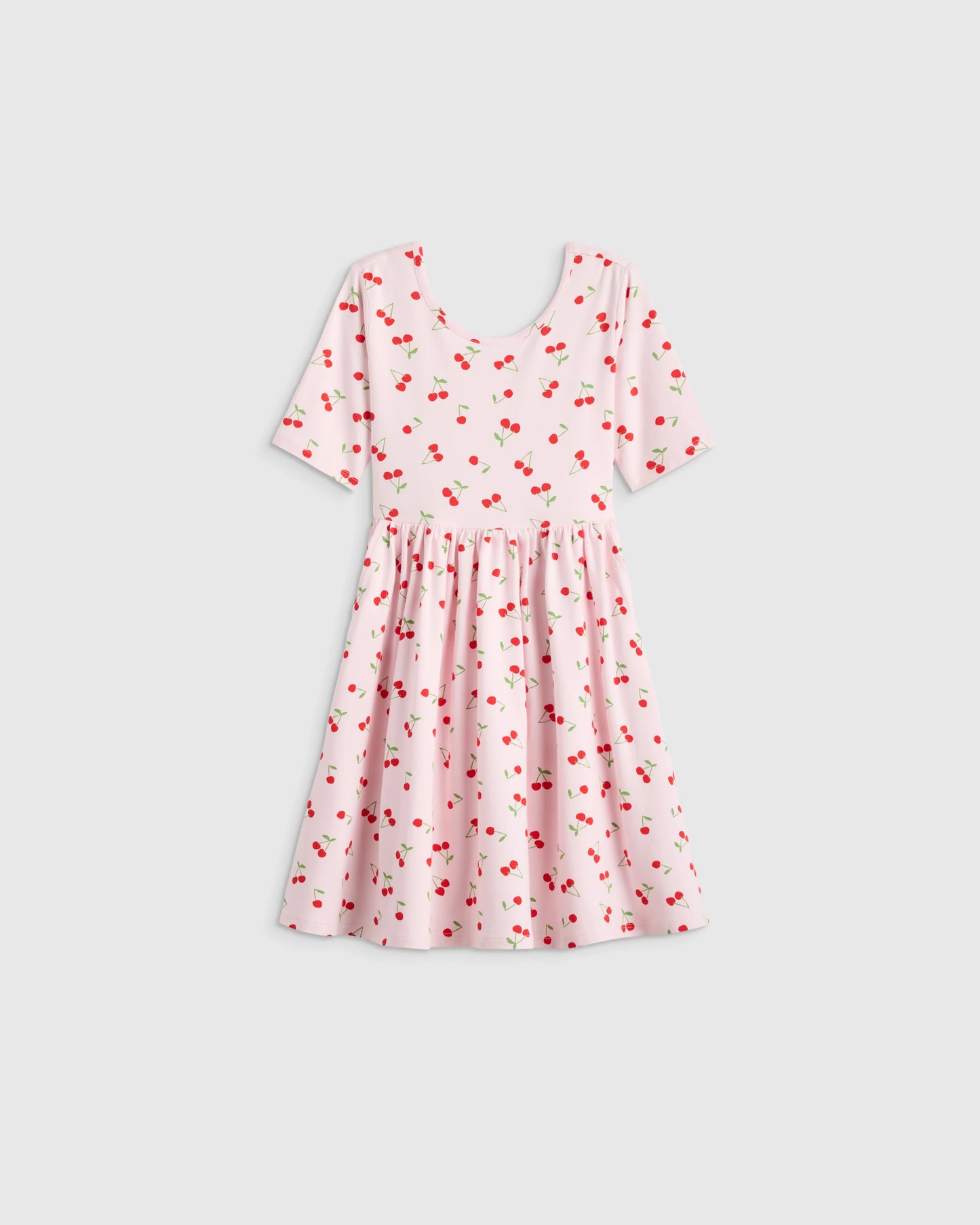 Organic Cotton Skater Dress - 2T / Sweet Cherries