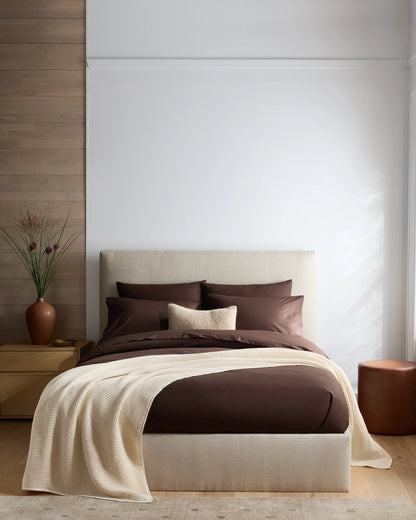 Organic Waffle Bed Blanket - Twin / White