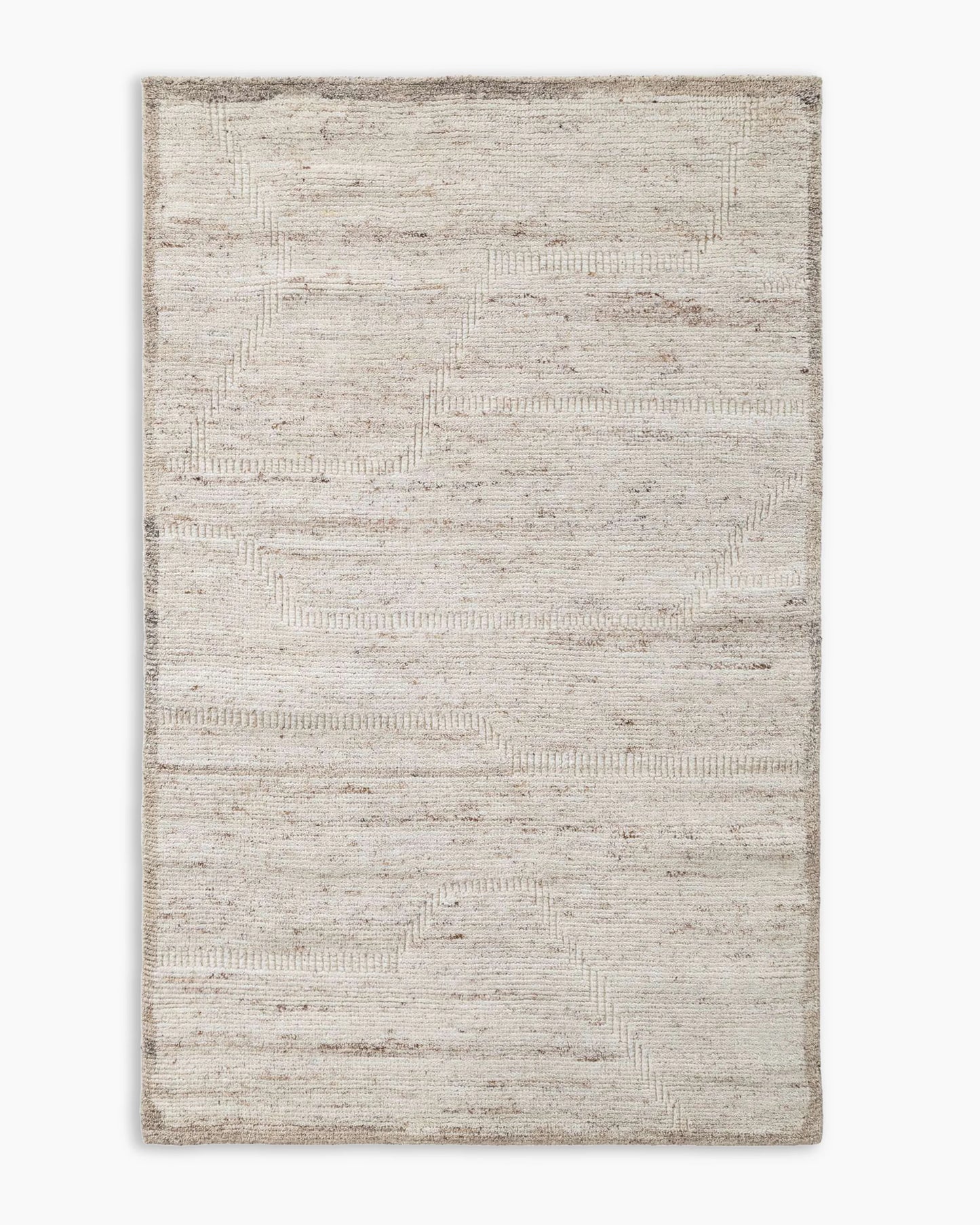 Wynona Hand-Knotted Wool Rug - 5' x 7'6" / Beige