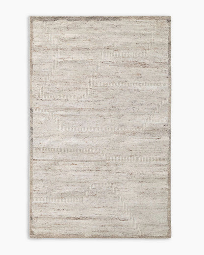 Wynona Hand-Knotted Wool Rug - 5' x 7'6" / Beige