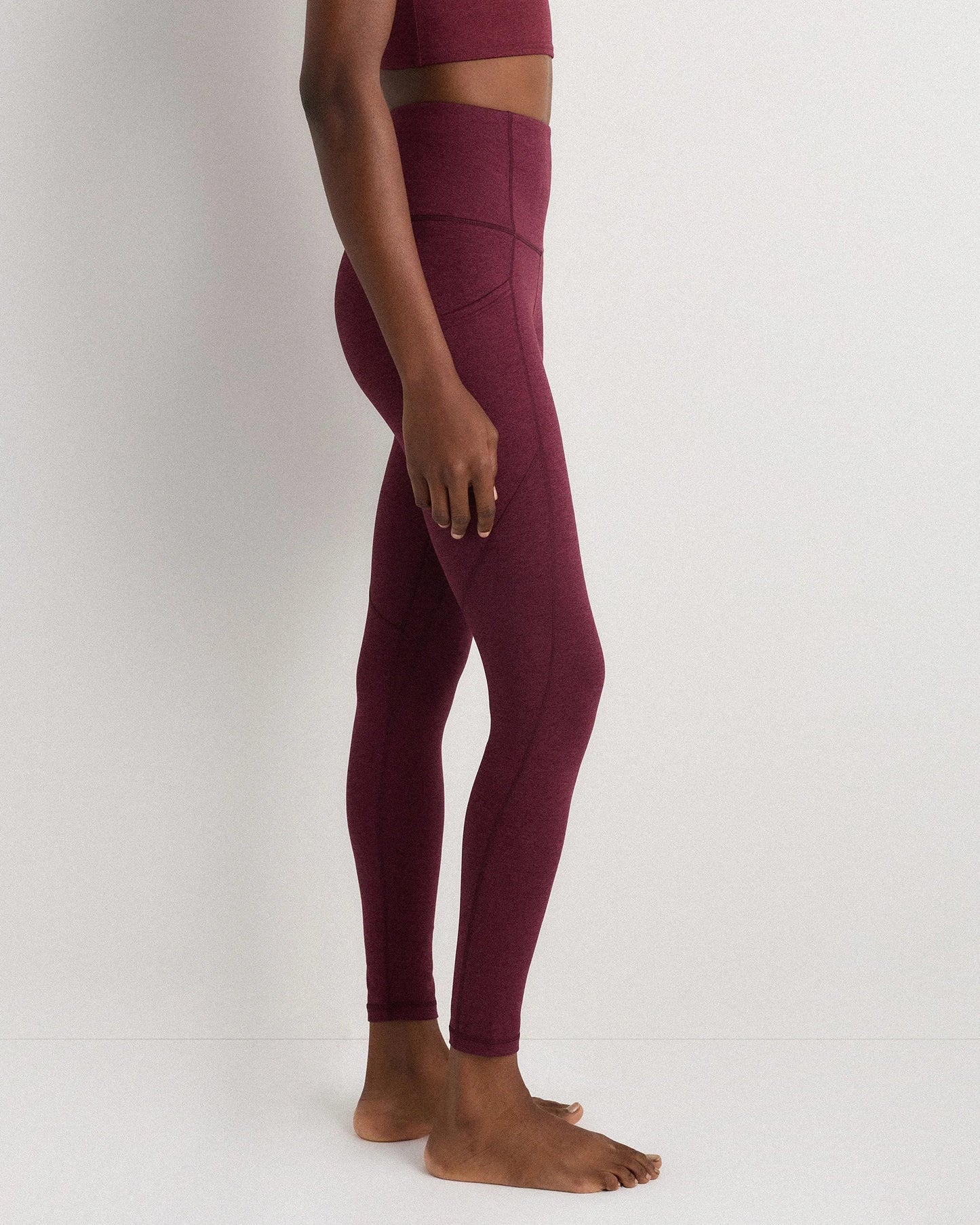 Ultra-Soft High-Rise Pocket Legging - XS / Heather Espresso