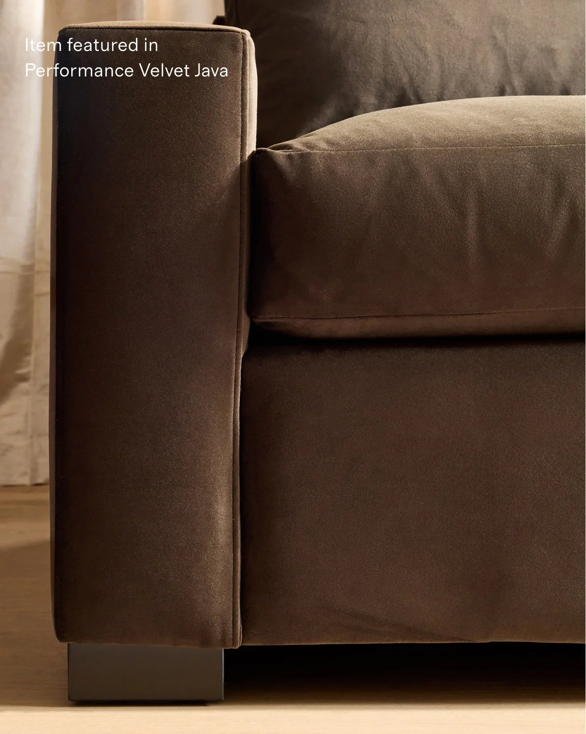 Stillman L Sectional in Performance Velvet - 116x116 / Java