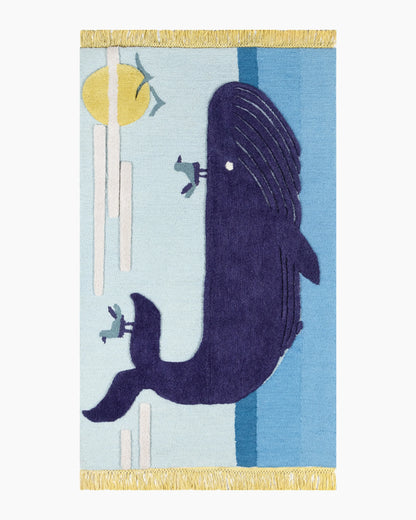 Playful Animals Hand-Tufted Wool Rug - 3' x 5' / Bear
