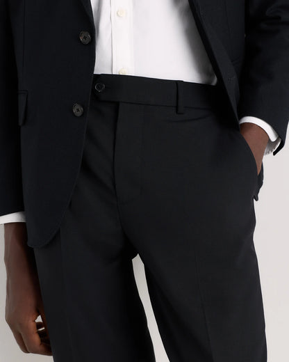 Stretch Wool Dress Pants - Straight - 30X30 / Black