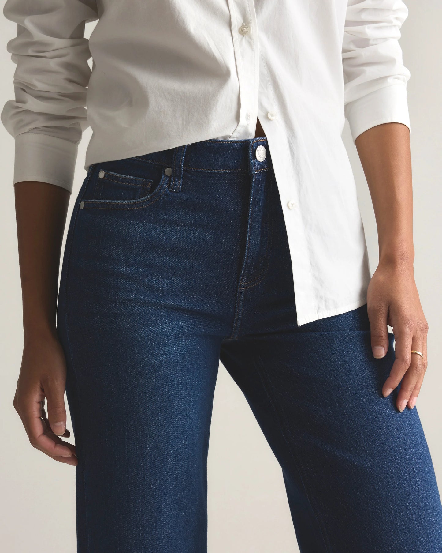 Bella Stretch Relaxed Straight Jeans - 24 / Atlantic Blue
