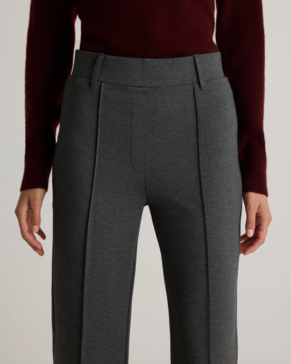 Ultra-Stretch Ponte Flare Leg Pants - XS / Charcoal