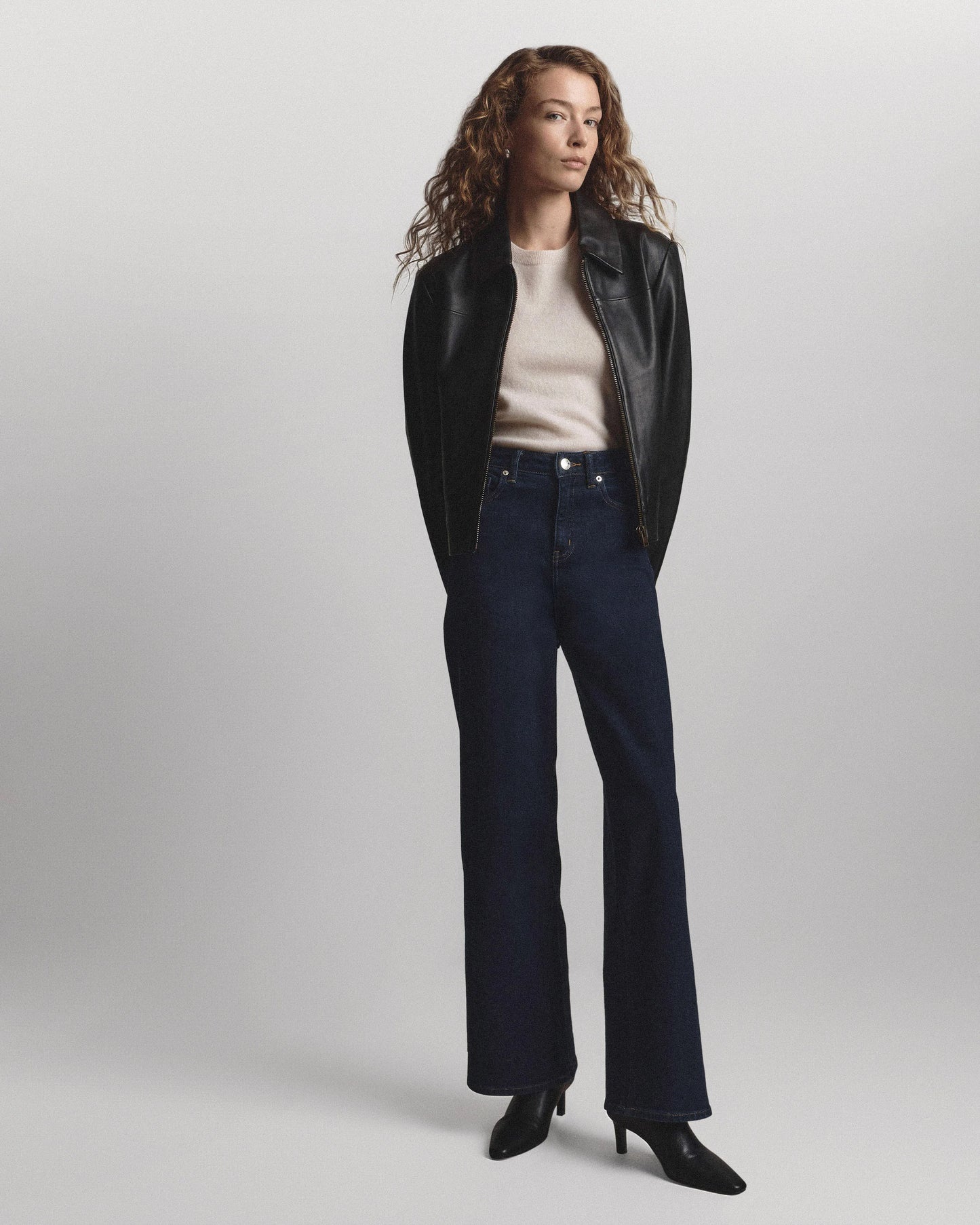 Bella Stretch Wide Leg Jeans - 24 / Frosted Blue