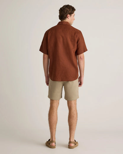 Cotton Chino Drawstring Shorts - 7" - S / Trellis