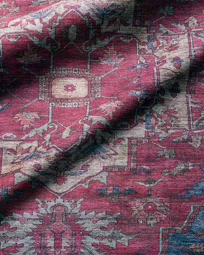 Ramona Performance Rug - 3'11" x 6' / Wine/Indigo