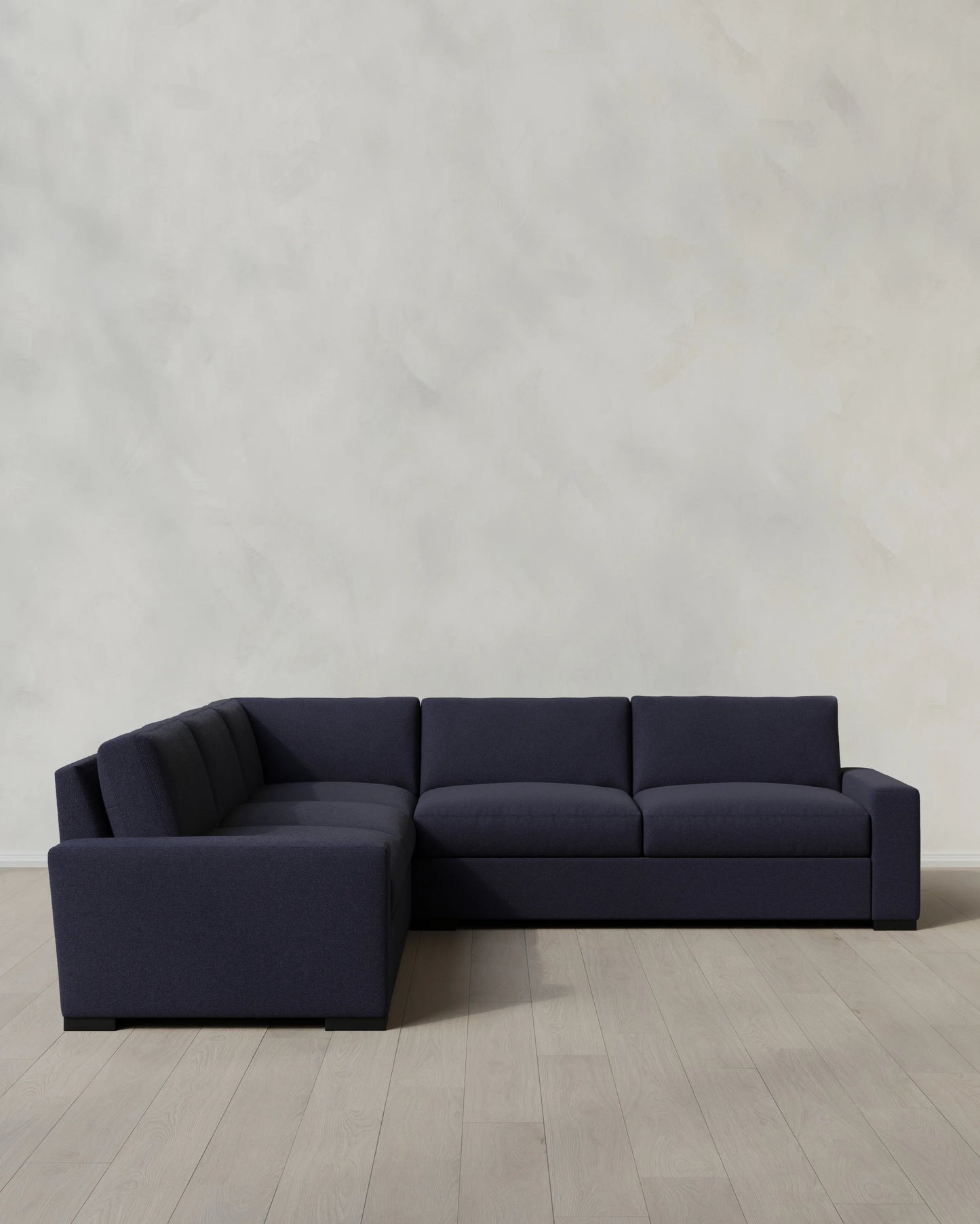 Stillman L Sectional in Performance Basketweave - 116x116 / Flax