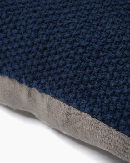 Textured Cotton Pillow Cover - Individual / Indigo