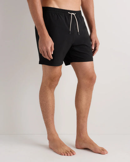 Seersucker Swim Trunks - 5.5" - S / Navy Seersucker