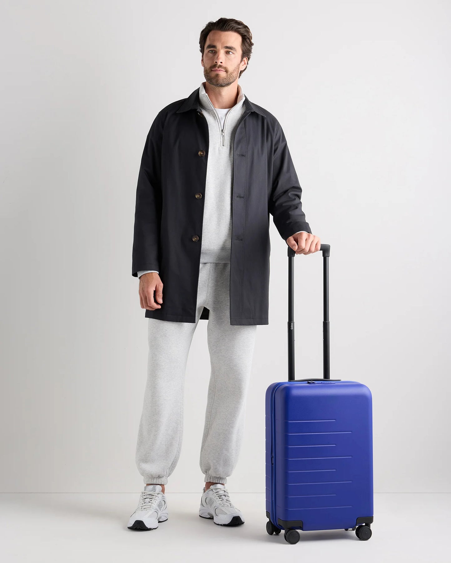 Expandable Small Carry-On Suitcase - One Size / Coastal Cobalt