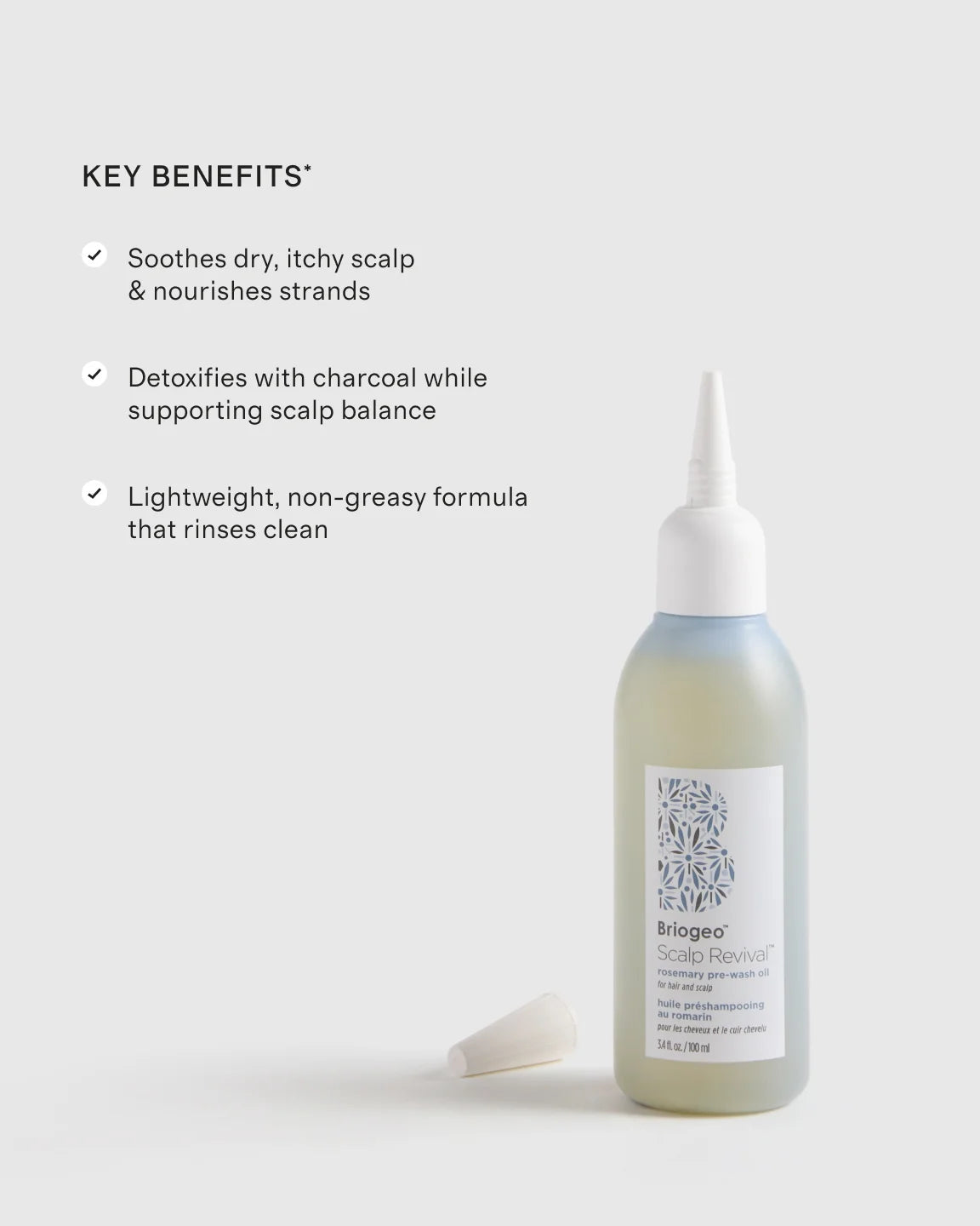 Scalp Revival™ Rosemary Pre-Wash Oil 3.4oz by Briogeo - One Size / No Color