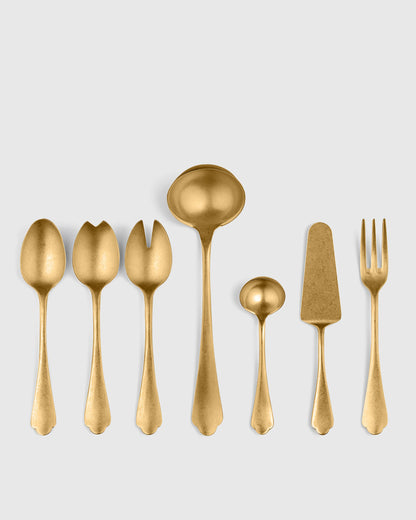 Dolce Vita 7-Pc Serving Utensil Set by Mepra - One Size / Polished Stainless Steel
