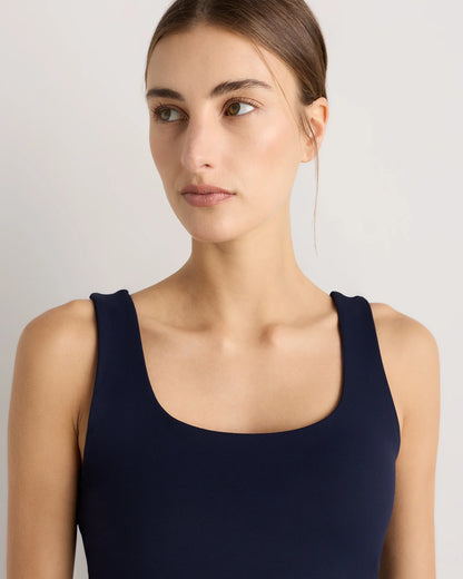 Power-Up Scoop Neck Bra Tank - XS / Classic White