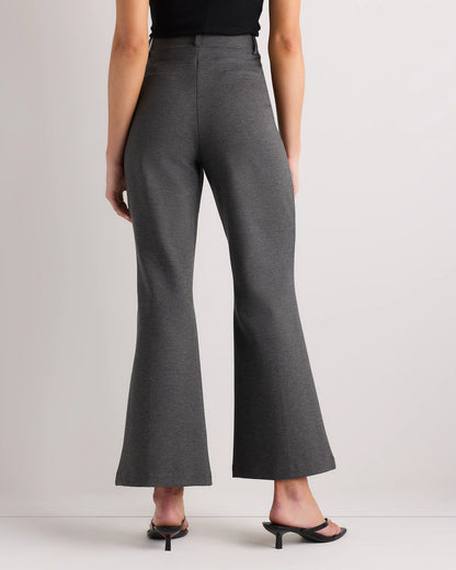 Ultra-Stretch Ponte Flare Leg Pants - XS / Charcoal