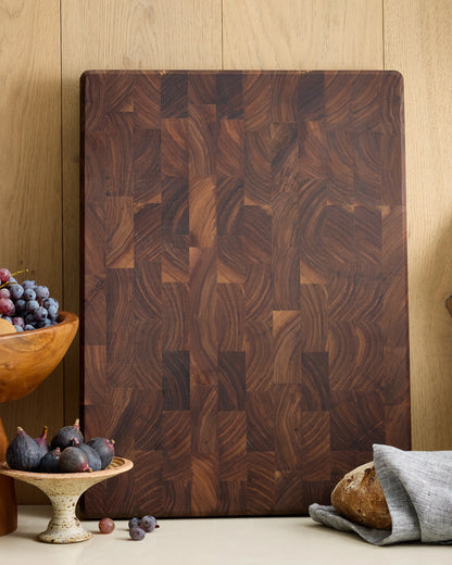 North American Walnut End Grain Butcher Block - One Size / Walnut