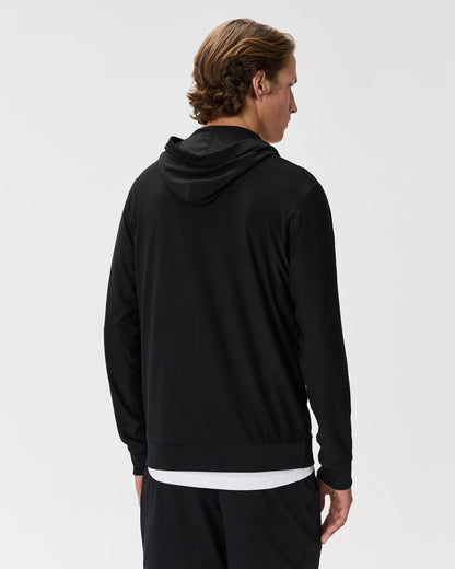 Flowknit Performance Full-Zip Chest Pocket Hoodie - XS / Heather Deep Navy