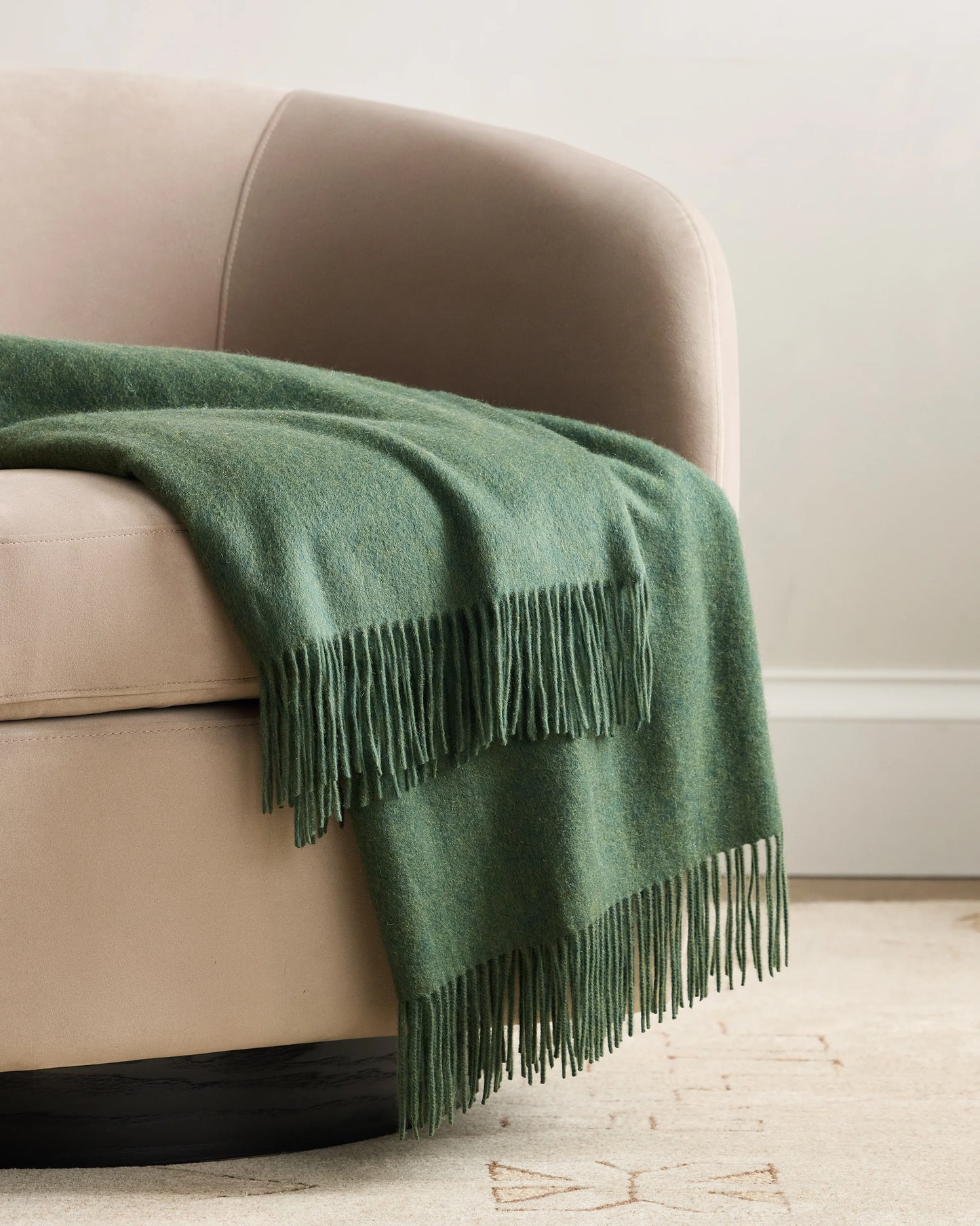 Mongolian Cashmere Throw - 50x60 / Heather Grey