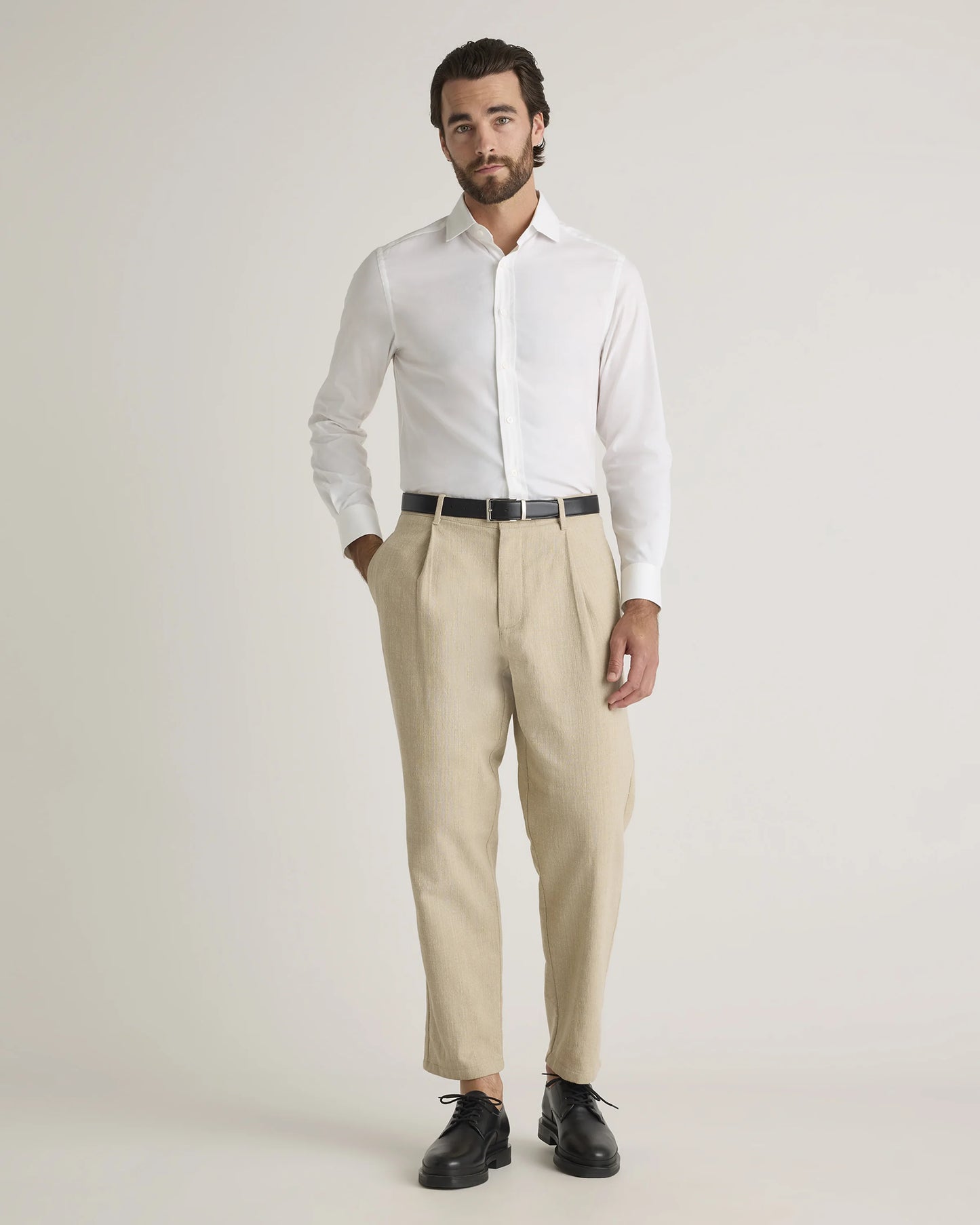 Organic Cotton Cashmere Dress Shirt - XS / Pale Blue