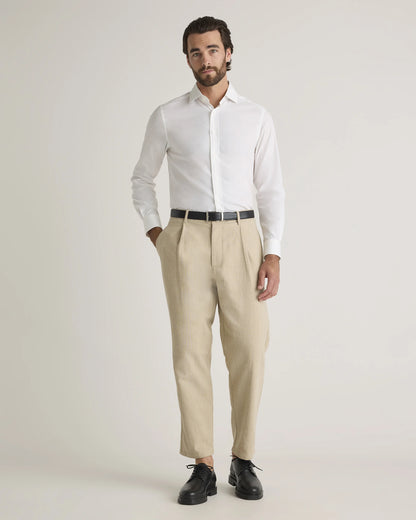 Organic Cotton Cashmere Dress Shirt - XS / Pale Blue