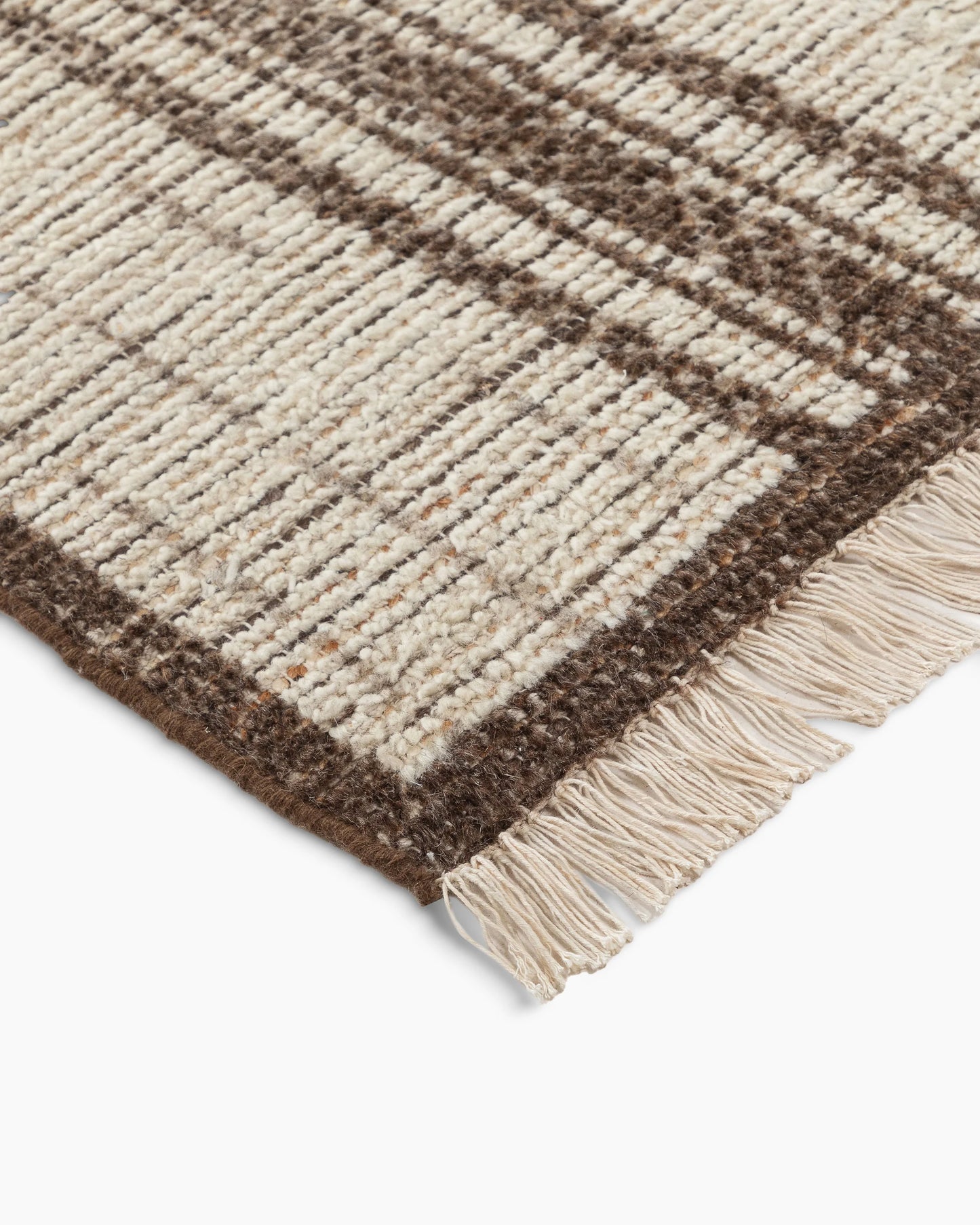 Nahla Hand-Knotted Wool Rug - 5' x 8' / Beige