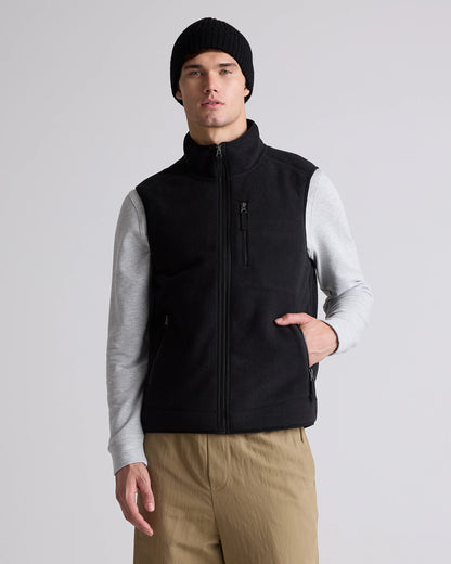 Polar Fleece Full-Zip Vest - S / Gravel