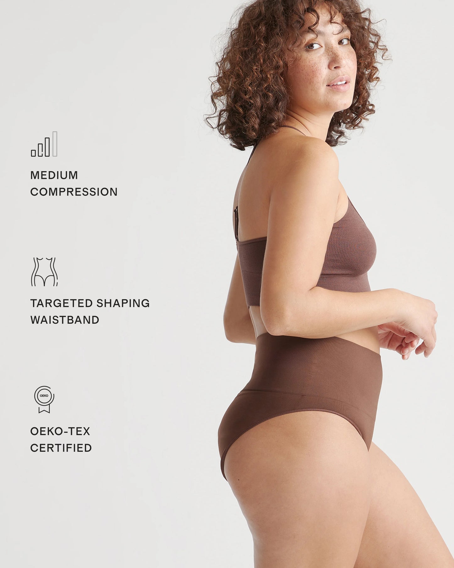 Shaping High-Waisted Brief (3-Pack) - XS / Cocoa