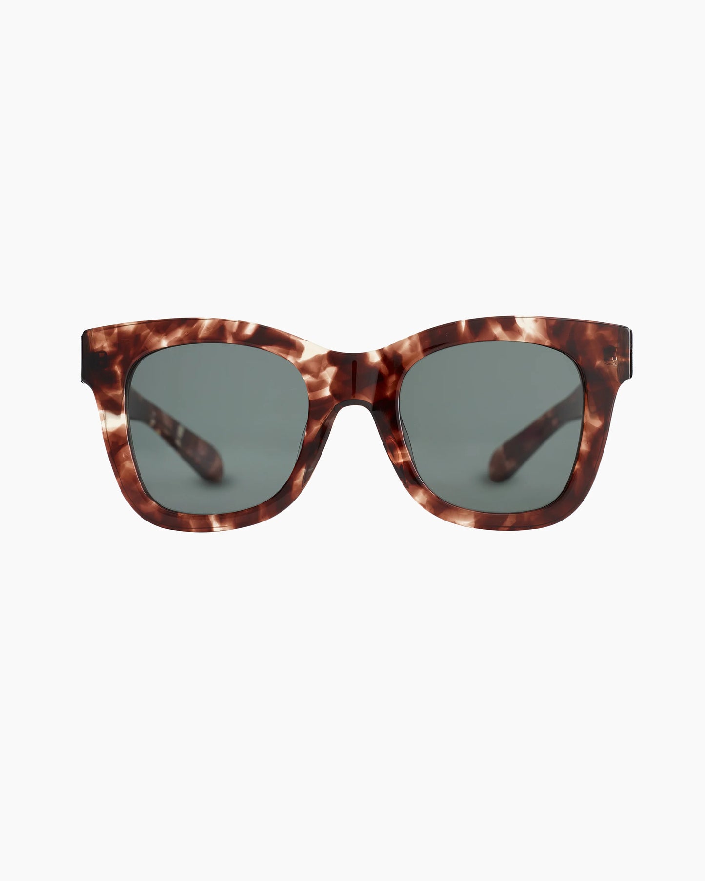 Tatum Polarized Acetate Sunglasses - One Size / Espresso Tortoise with Green lens