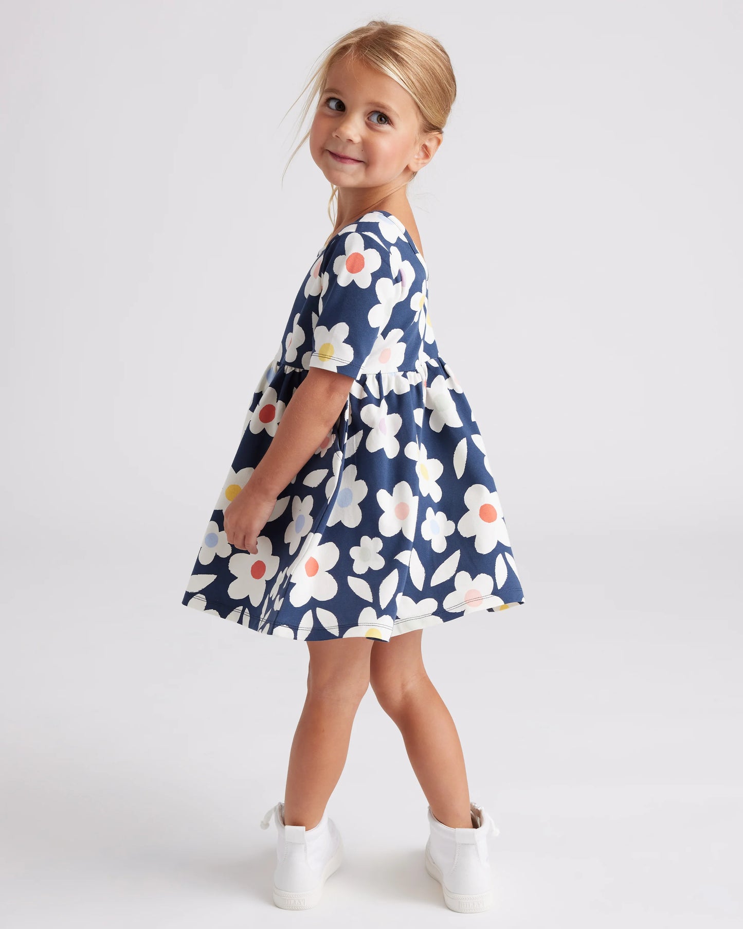 Organic Cotton Skater Dress - 2T / Sweet Cherries