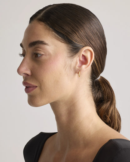 Mini U Hoops - One Size / Gold Vermeil