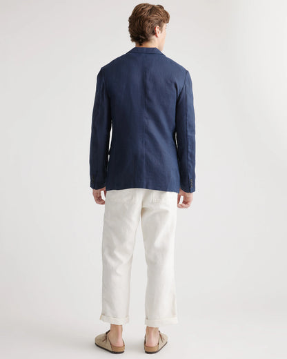 100% European Linen Blazer - XS / French Blue