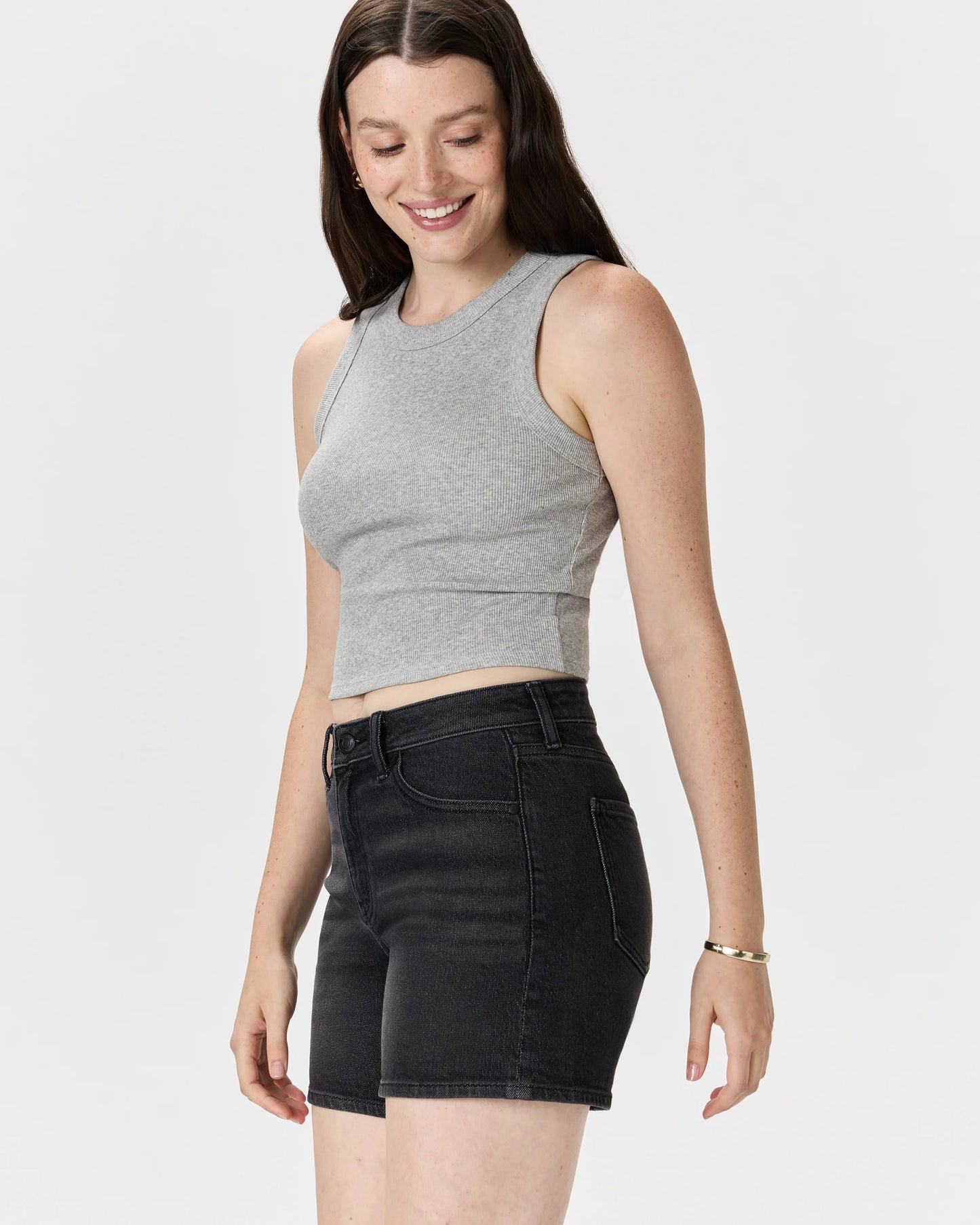 Bella Stretch Vintage Shorts - 24 / Obsidian Blue Fray