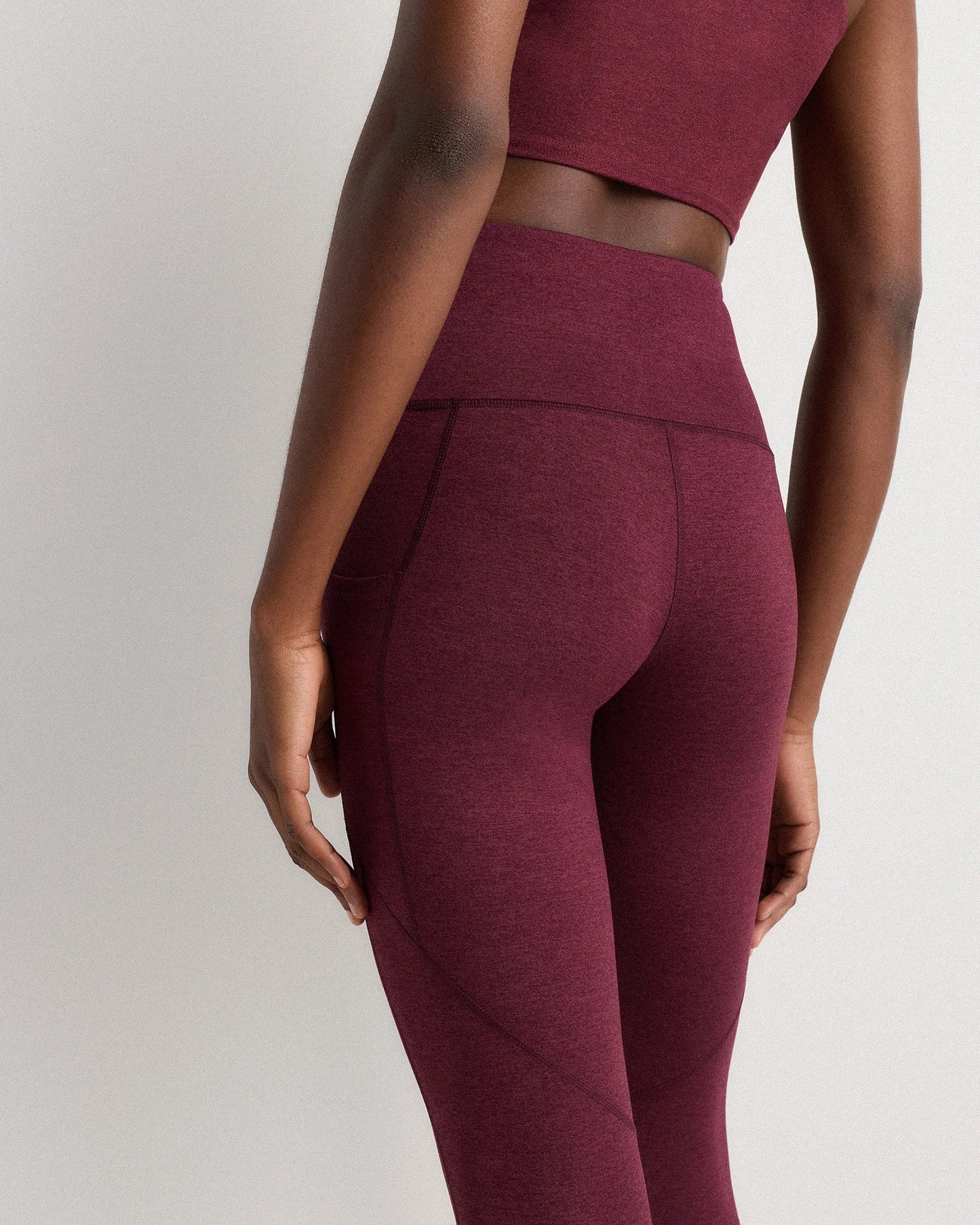 Ultra-Soft High-Rise Pocket Legging - XS / Heather Espresso