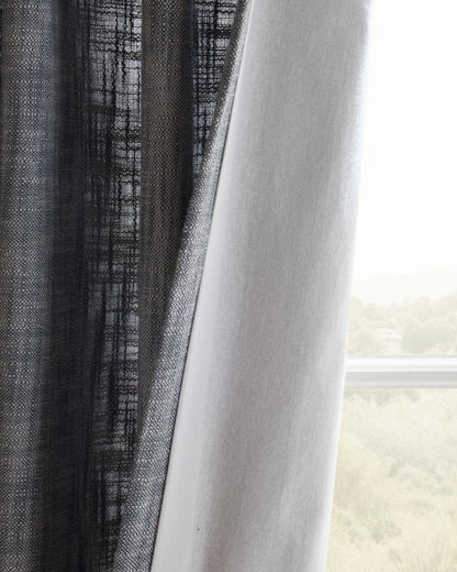 Textured Cotton Curtain - 48x84 / Ivory