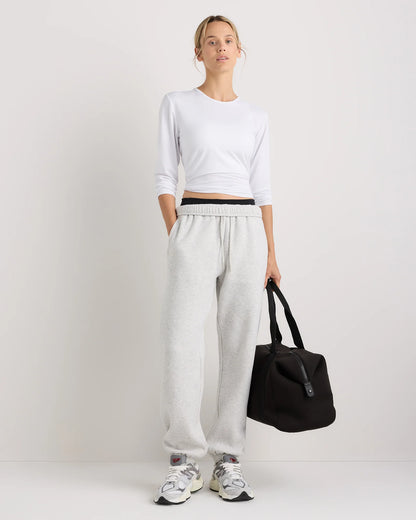 Flowknit Breeze Long Sleeve Top - XS / Heather Deep Navy