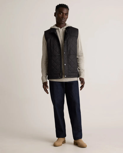 Featherless Quilted Vest - S / Black