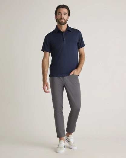 Commuter Stretch Pique Polo - S / Dark Coal