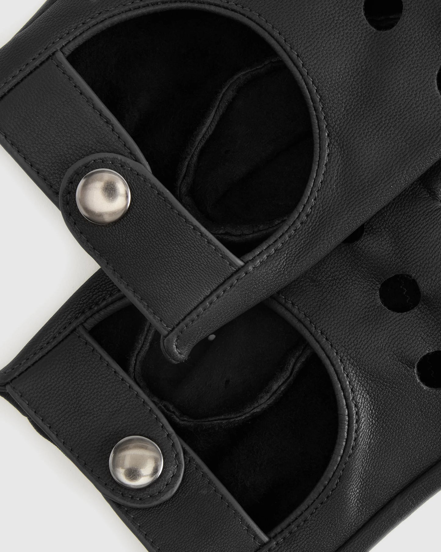 Italian Leather Driving Gloves - XS / Black