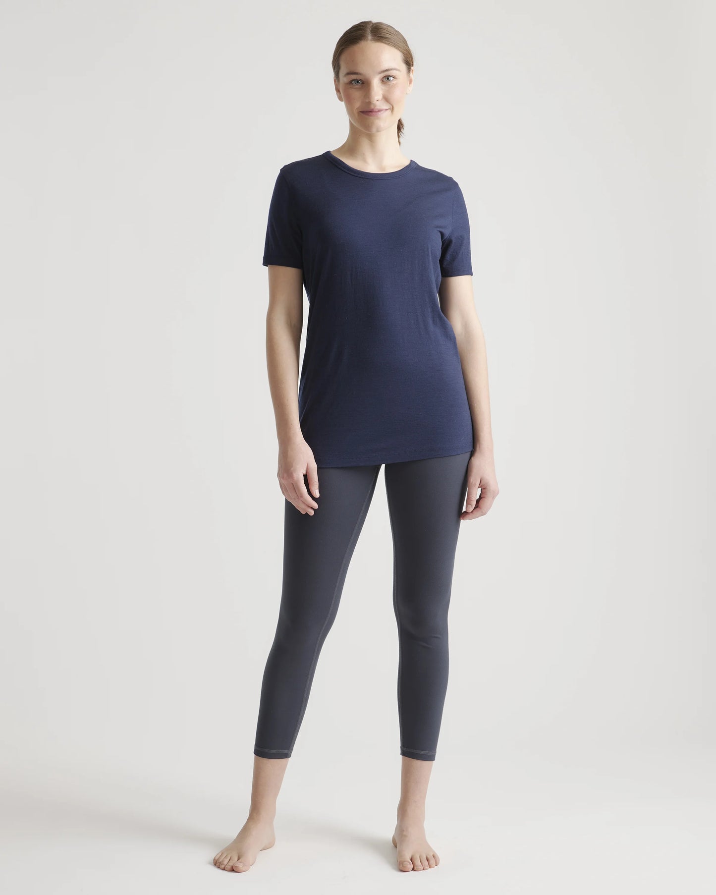 100% Merino Wool All-Season Base Layer Tee - XS / Sea Spray Green