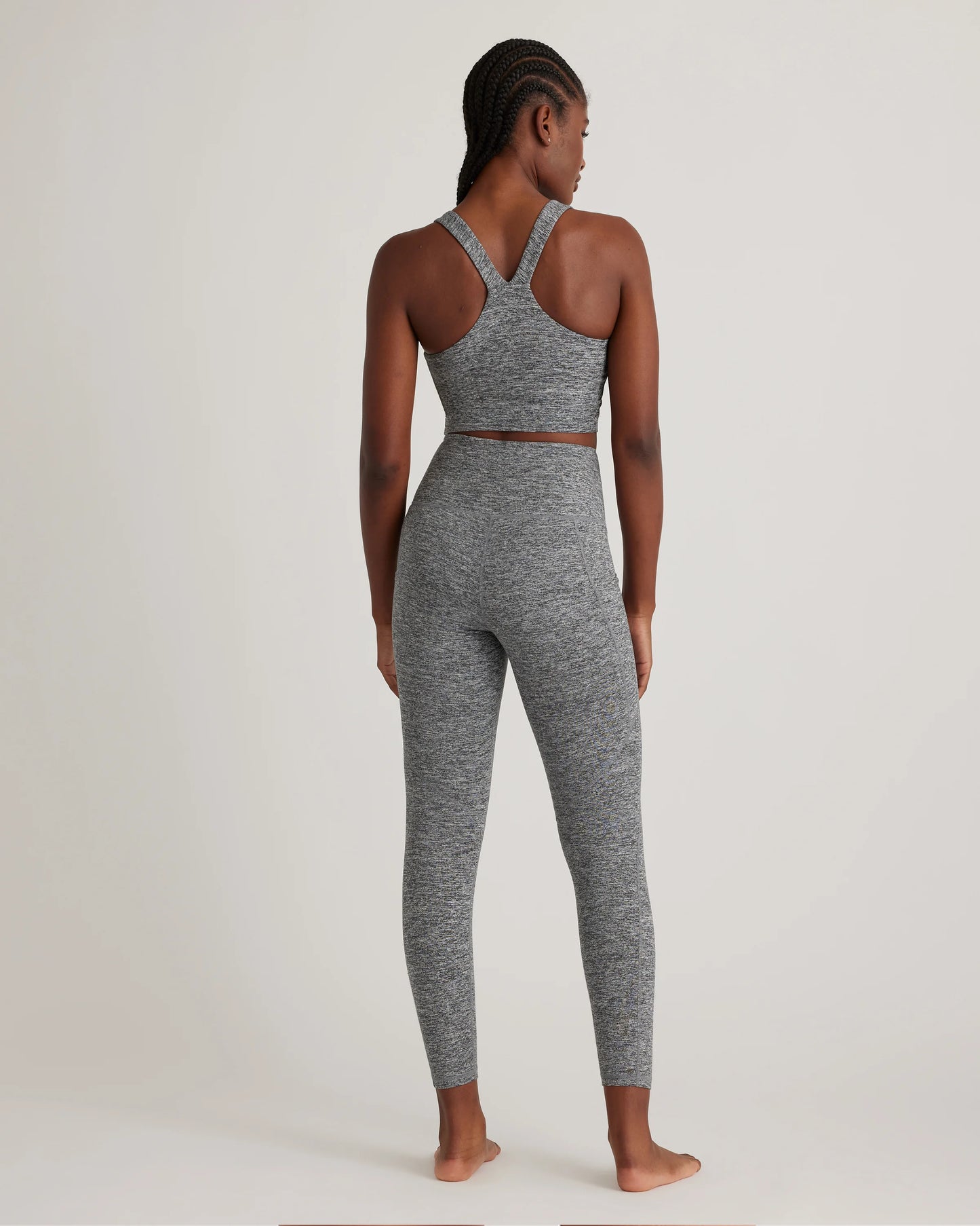 Ultra-Soft High-Rise Pocket Legging - XS / Heather Espresso