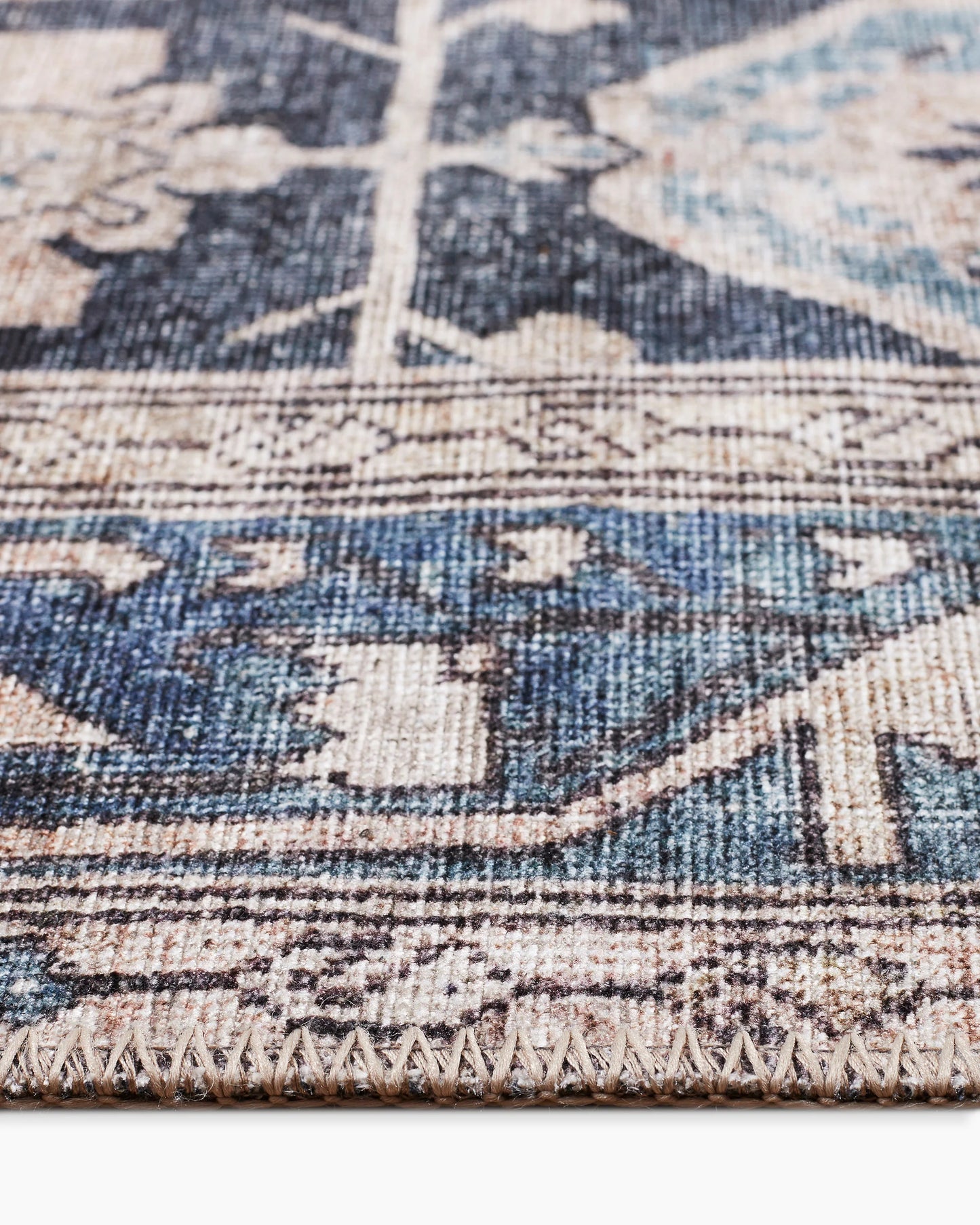 Calder Washable Rug - 3'9" x 5'6" / Navy