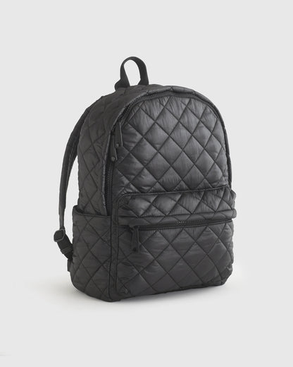 Transit Quilted Commuter Backpack - One Size / Taupe Brown