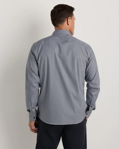 Supima Cotton-Tencel Everyday Shirt - S / Blue Gingham