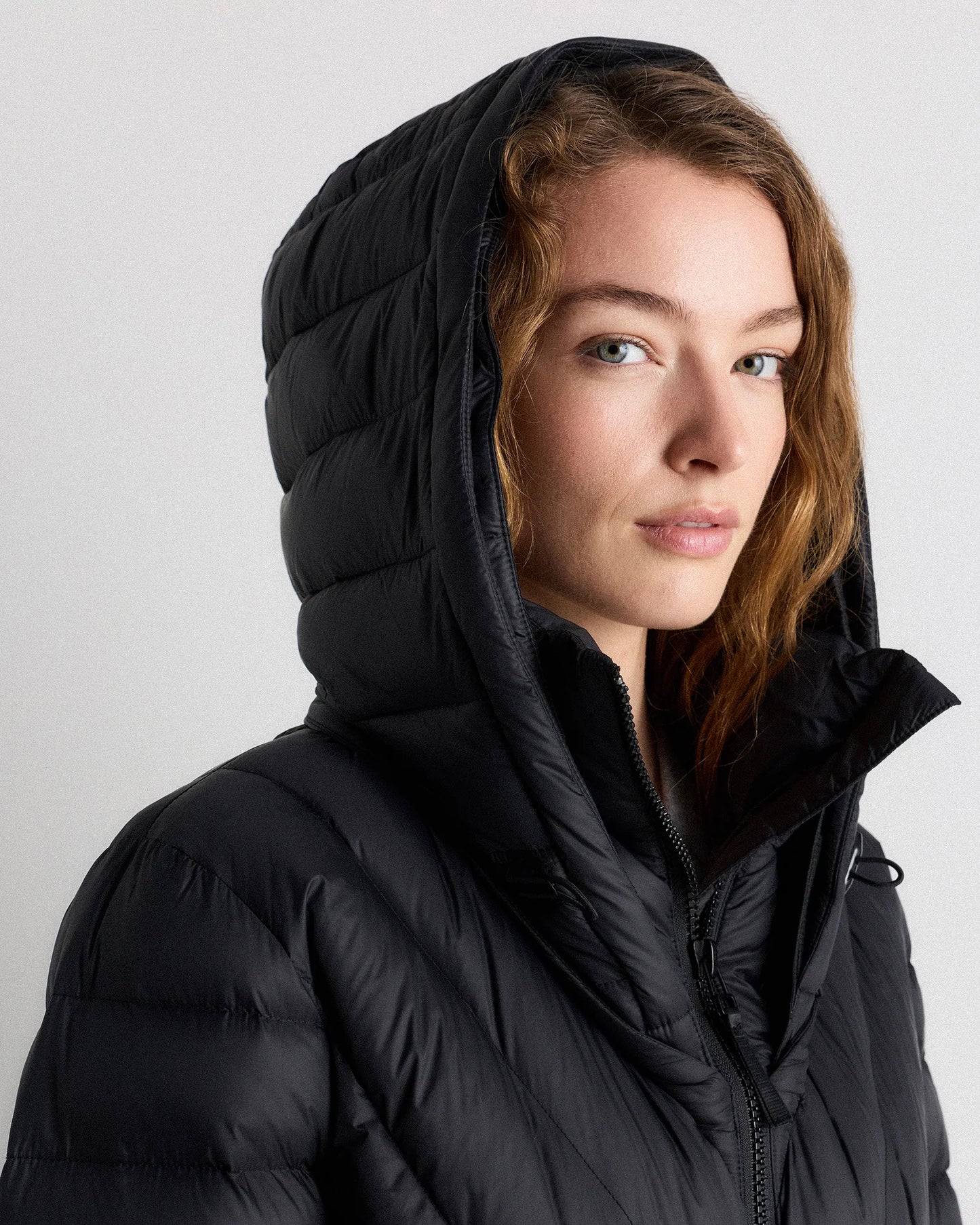 Responsible Down Belted Puffer Coat - XS / Hot Fudge