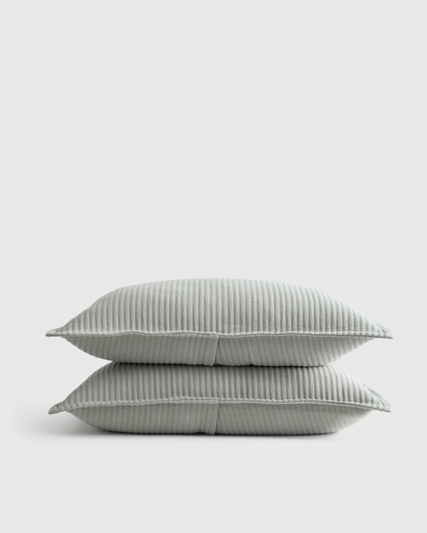 Organic Cotton Matelasse Sham Set - Standard / Dried Sage