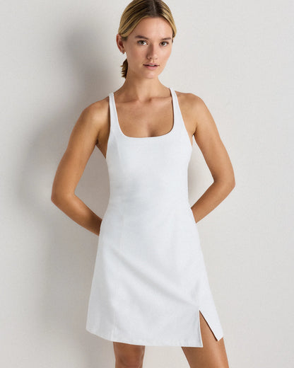 Power-Up Square Neck Dress - XS / Black